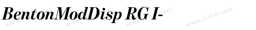 BentonModDisp RG I字体转换